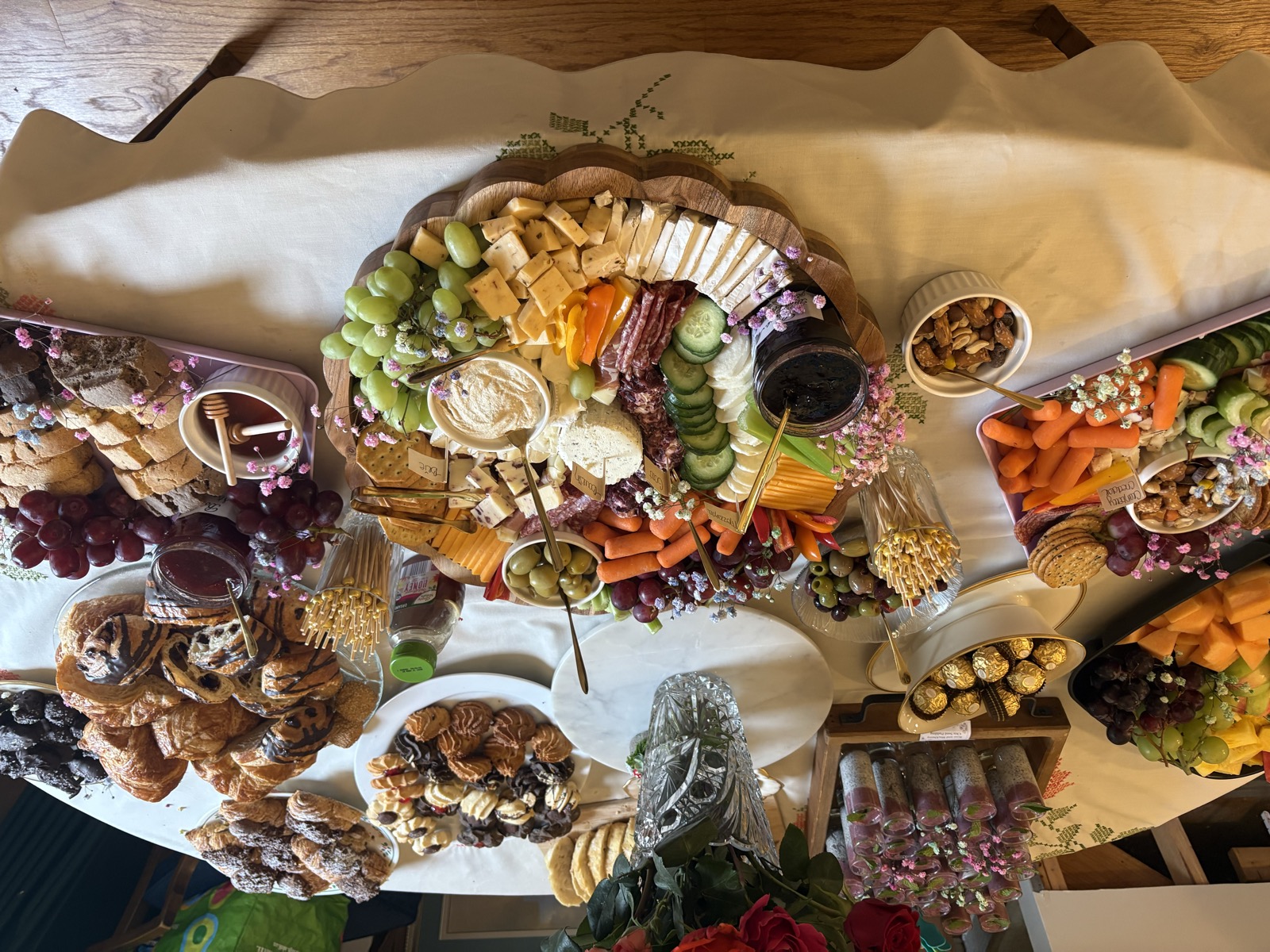 A handcrafted Fig & Faith charcuterie board